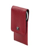 Zwilling Комплект от 3 части от неръждаема стомана червен кожен калъф - Zwilli