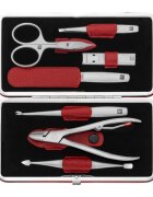 Zwilling Комплект от 7 части неръждаема стомана кожен калъф с метална рамка