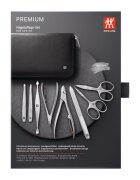 Zwilling Комплект от 8 части кожен портфейл черен - TWINOX