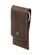 Zwilling Комплект за маникюр 3 части неръждаема стомана кафяв кожен калъф P