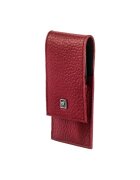 Zwilling Комплект за маникюр от 3 части кожен калъф с телчета червен - Zwilli