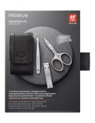Zwilling Комплект за маникюр от 3 части сатенирана неръждаема стомана черен к