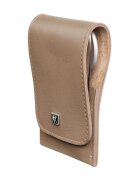 Zwilling Комплект за маникюр от 4 части неръждаема стомана сив кожен калъф P