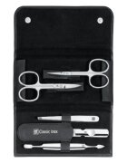 Zwilling Комплект за маникюр от 5 части черен кожен портфейл - Classi