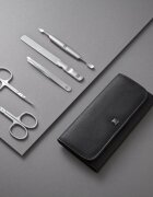 Zwilling Комплект за маникюр от 5 части черен кожен портфейл - Classi
