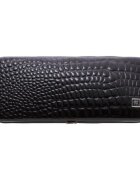 Zwilling Комплект за маникюр от 5 части неръждаема стомана кожен калъф черен