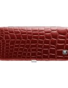 Zwilling Комплект за маникюр от 5 части неръждаема стомана кожен портфейл кро
