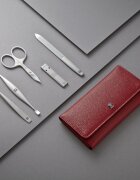 Zwilling Комплект за маникюр от 5 части сатенирана неръждаема стомана червен