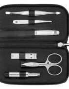 Zwilling Комплект за маникюр от 6 части кожен портфейл черен PREMIUM - Zwill
