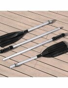 Bestway Надувен Раф Бежово 350 x 140 x 46 см ПВЦ