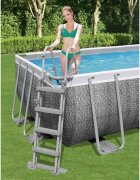Bestway Flowclear Стълба за басейн 4 стъпала 122 см
