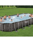 Bestway Комплект овален плувен басейн 732x366x122 см
