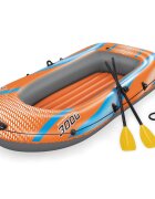 Bestway Надуваема лодка Оранжево 246 x 122 см ПВЦ