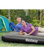 Bestway Надуваемо въздушно легло 3-в-1 черно и сиво 188x99x25 см