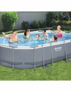 Bestway Power Steel Комплект басейн овален 488x305x107 см