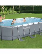 Bestway Power Steel Надземен басейн овален 549x274x122 см