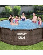 Bestway Steel Pro MAX Комплект басейн Deluxe Series кръгъл 366x100 см