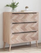 Finori Шкаф с чекмеджета Lusk 03A дъб сонома 80x385x87 см
