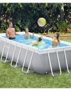 INTEX Комплект плувен басейн Prism Frame правоъгълен 400x200x100 см