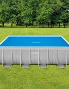 INTEX Соларно покривало за басейн синьо 378x186 см полиетилен