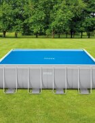 INTEX Соларно покривало за басейн синьо 378x186 см полиетилен