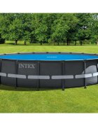 INTEX Соларно покривало за басейн синьо 538 см полиетилен