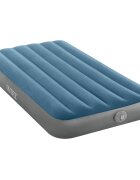 INTEX Въздушно легло с помпа 99 x 191 x 25 см Тъмносин и сив
