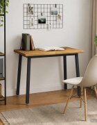 vidaXL 110 x 55 x 75 cm Солидно акациево дърво Бяло и черно
