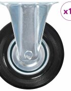 vidaXL 12 бр фиксирани колела 125 мм
