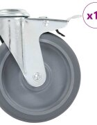 vidaXL 12 бр въртящи се колела с отвори за болт 125 мм