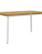 vidaXL 140 x 70 x 75 cm Солидно акациево дърво Естествено и кафяво
