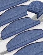 vidaXL 15 бр стелки за стълбища сини 65x24x4 см