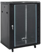 vidaXL 15U мрежов шкаф с въртящи се крачета 19" IP20 60x45x86 см