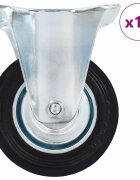 vidaXL 16 бр. Фиксирани колелца 100 мм