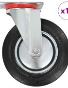 vidaXL 16 бр Въртящи се колела 200 мм