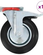 vidaXL 16 бр въртящи се колела 200 мм