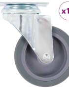vidaXL 16 бр Въртящи се колела 75 мм