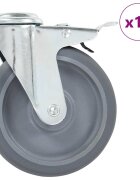 vidaXL 16 бр въртящи се колела с отвори за болт 125 мм