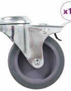 vidaXL 16 бр въртящи се колела с отвори за болт 75 мм
