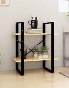 vidaXL 2-етажна библиотека 60x30x70 см борово дърво масив