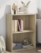 vidaXL 2-етажна библиотека дъб сонома 60x30x765 см инженерно дърво