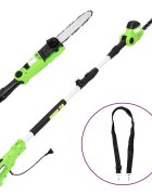 vidaXL 2-в-1 телескопичен трион/храсторез 25/41 см 710/550 W