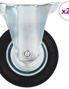 vidaXL 24 бр фиксирани колела 100 мм