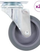 vidaXL 24 бр Въртящи се колела 75 мм