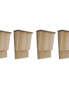 vidaXL 276009 Bat Houses 4 pcs 22x12x34 cm Wood (2x41293)