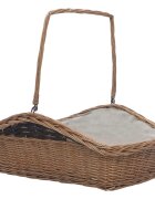 vidaXL 286989 Firewood Basket with Handle 615x465x58 cm Brown Willow