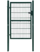 vidaXL 2D Оградна порта (единична) зелена 100x120 см