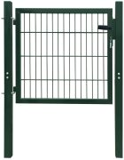 vidaXL 2D Оградна порта (единична) зелена 100x80 см
