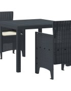 vidaXL 3 бр. Антрацит