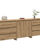 vidaXL 3 броя бюфет Artisan Oak Engineered Wood